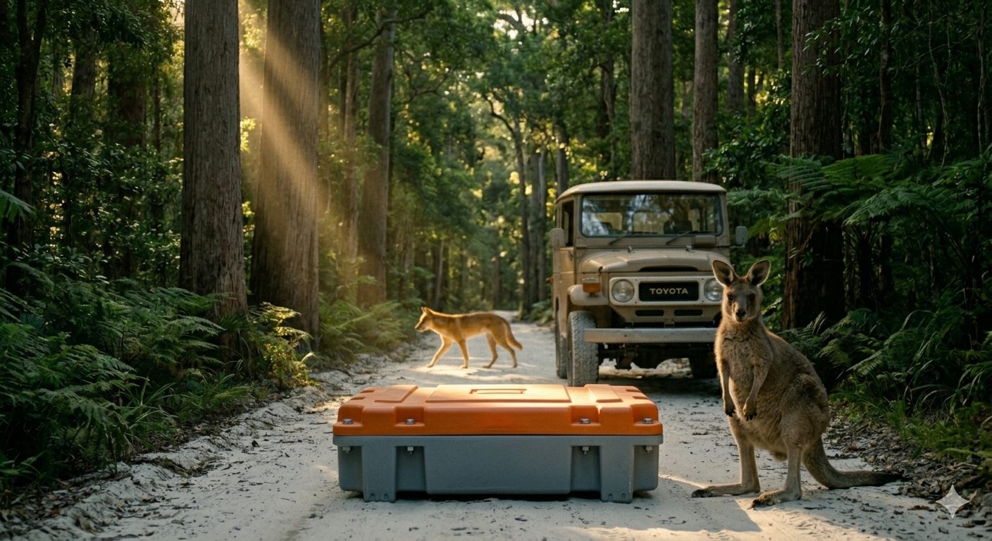 Joey fuel tank in Australian bush
